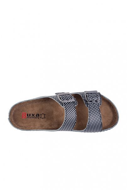 Buxa model Memory BZ110 medical shoes white dots-4