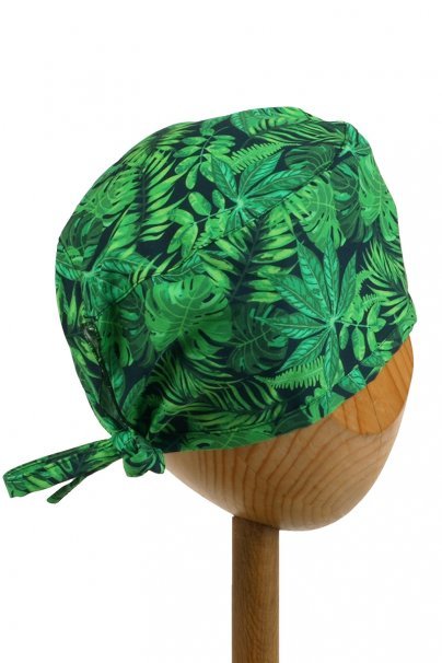 Unisex Sunrise Uniforms Style medical cap green leaves-1