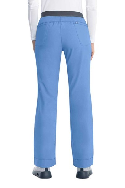 Women's Cherokee Infinity Slim Pull-on scrub trousers ceil blue-2