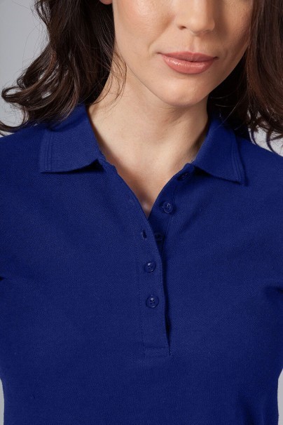 Women’s Malfini Pique polo shirt dark blue-2