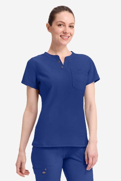 Women's Dickies EDS NXT Round Neck scrub top galaxy blue-3