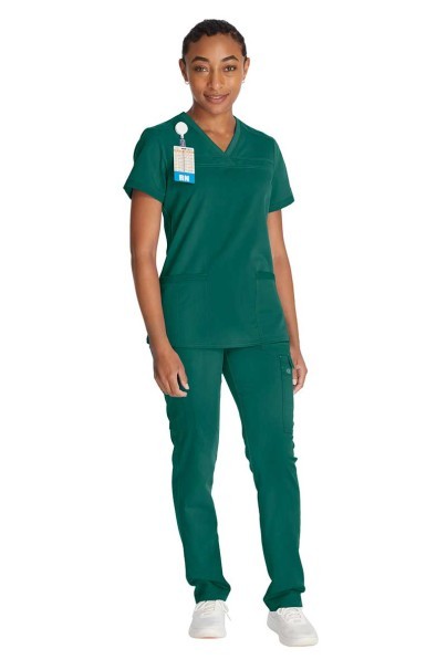 Women's Dickies Balance scrubs set (V-neck top, Mid Rise trousers) navy-4