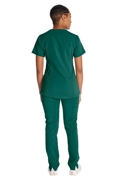 Women's Dickies Balance scrubs set (V-neck top, Mid Rise trousers) green-1