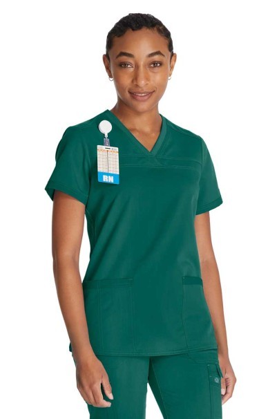 Women's Dickies Balance scrubs set (V-neck top, Mid Rise trousers) green-2