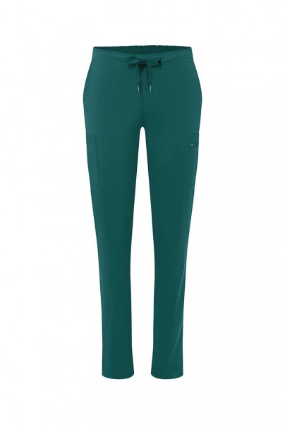 Women’s Adar Uniforms Skinny Leg Cargo scrub trousers dark teal-8