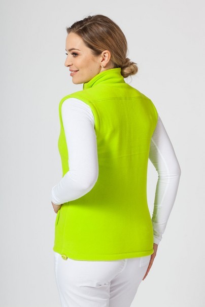 Women’s Malfini Fleece vest lime punch-1