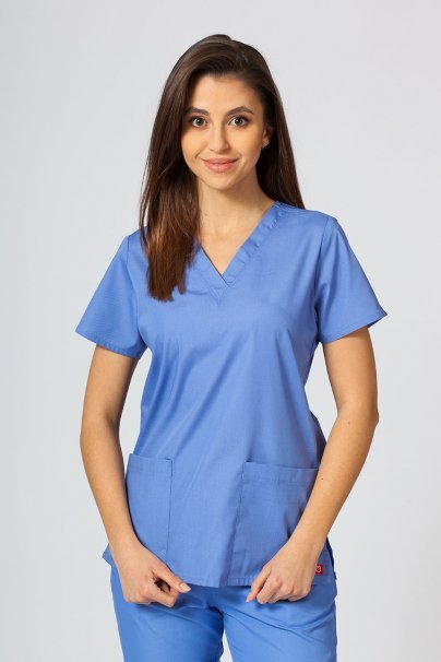 Women's Maevn Red Panda scrubs set ceil blue-2