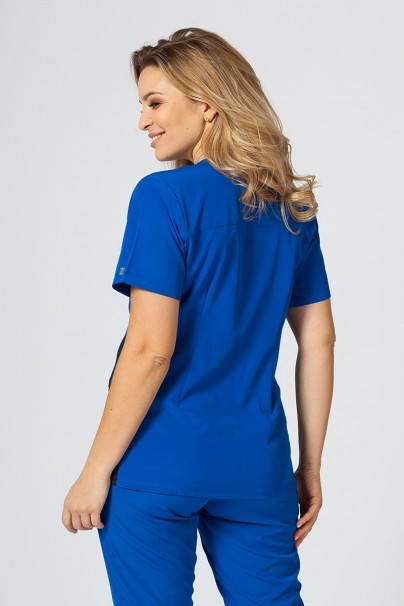 Women’s Maevn Matrix Impulse Asymmetric scrub top royal blue-2