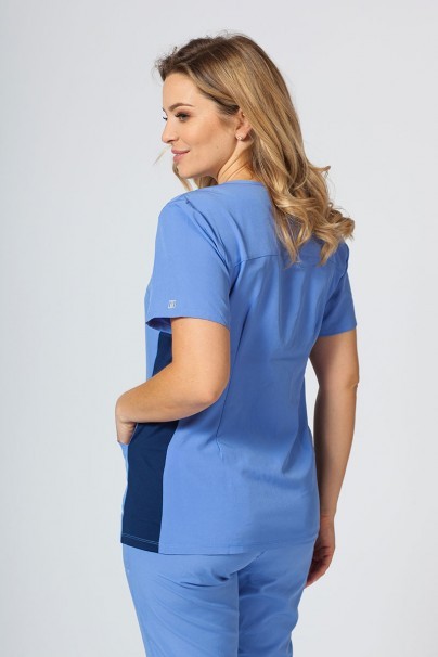 Women’s Maevn Matrix Impulse Asymmetric scrub top ceil blue-3