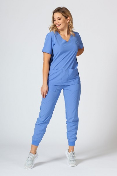 Women’s Maevn Matrix Impulse Asymmetric scrub top ceil blue-2