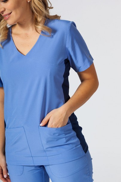 Women’s Maevn Matrix Impulse Asymmetric scrub top ceil blue-6