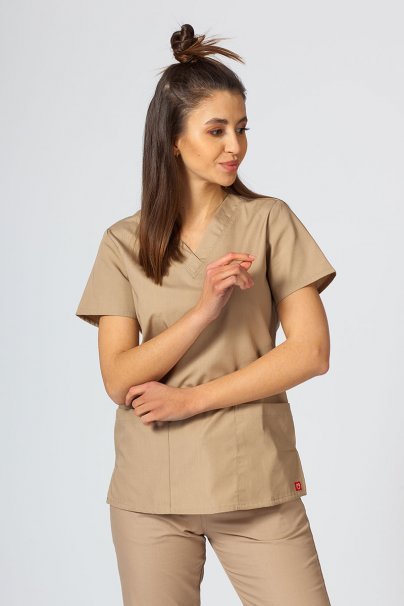 Women's Maevn Red Panda scrubs set khaki-4
