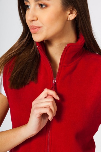 Women’s Malfini Fleece vest marlboro red-2