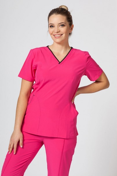 Women's Maevn Matrix Impulse Stylish scrubs set hot pink-2