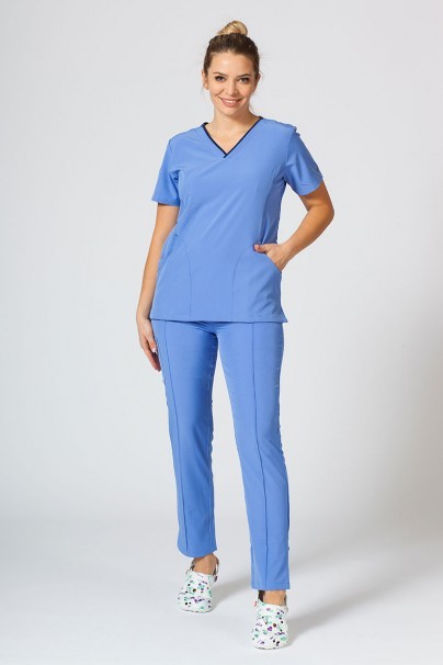 Women’s Maevn Matrix Impulse Stylish scrub top ceil blue-2