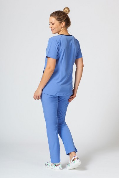 Women’s Maevn Matrix Impulse Stylish scrub top ceil blue-2