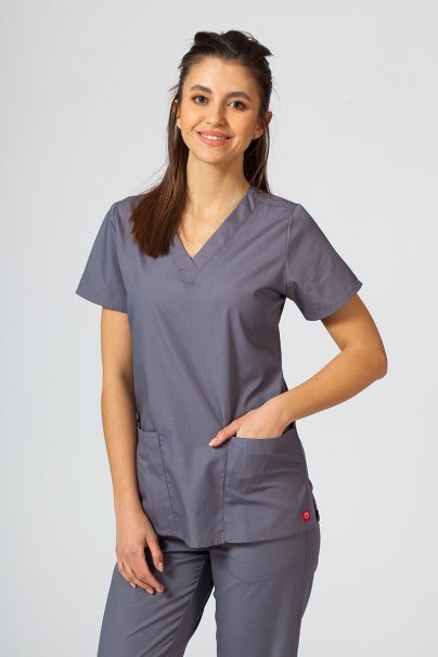 Women's Maevn Red Panda scrubs set pewter-2