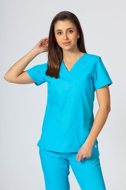 Women's Maevn Red Panda scrubs set turquoise-2