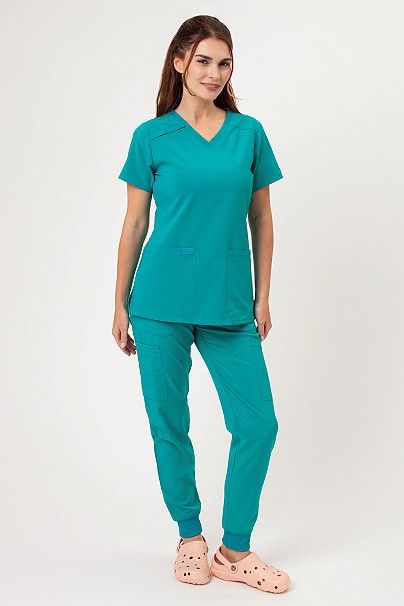 Women's Dickies EDS Essentials Jogger scrubs set teal blue