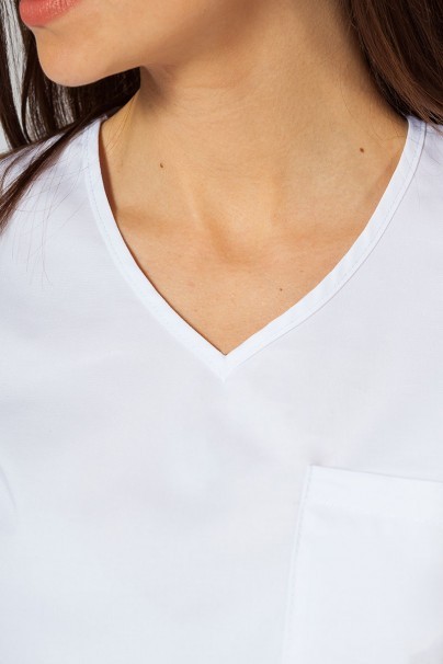 Women’s Sunrise Uniforms Active Fit scrub top white-3