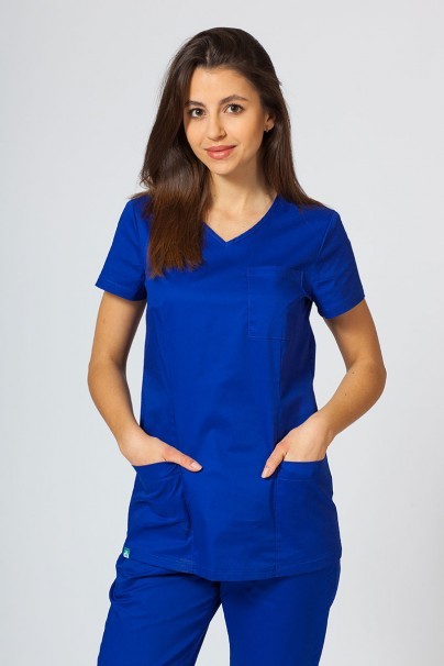 Women's Sunrise Uniforms Active II scrubs set (Fit top, Loose trousers) galaxy blue-2