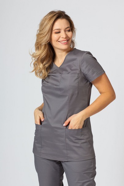 Women's Sunrise Uniforms Active II scrubs set (Fit top, Loose trousers) pewter-2