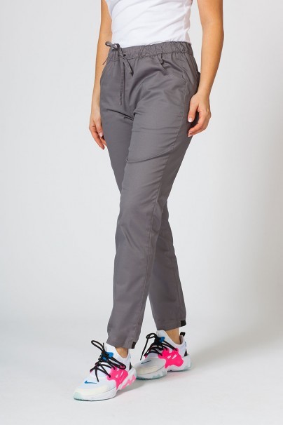 Women’s Sunrise Uniforms scrubs set (Kangaroo top, Loose trousers) pewter-7
