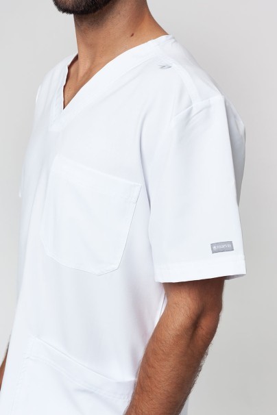 Men's Maevn Momentum V-neck scrub top white-2