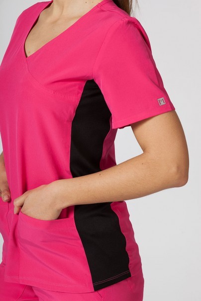 Women’s Maevn Matrix Impulse Asymmetric scrub top hot pink-6