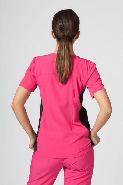 Women’s Maevn Matrix Impulse Asymmetric scrub top hot pink-4