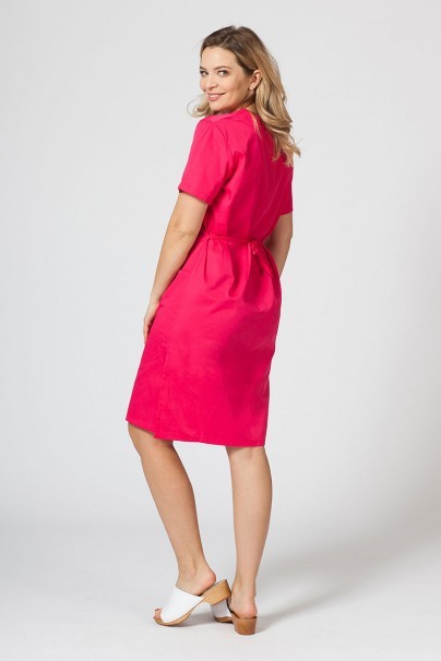 Women’s Sunrise Uniforms straight scrub dress raspberry-2
