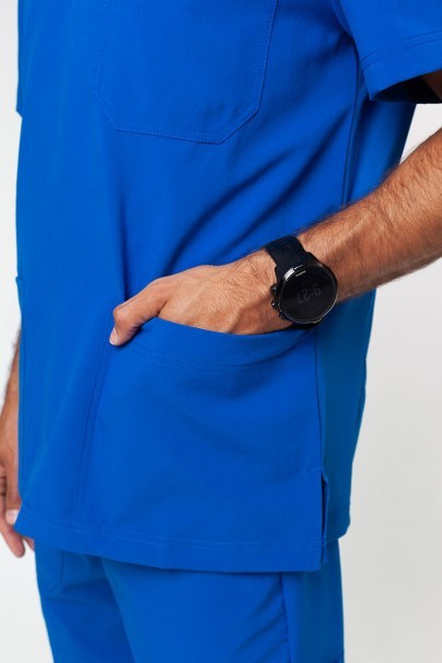 Men's Maevn Momentum V-neck scrub top royal blue-3