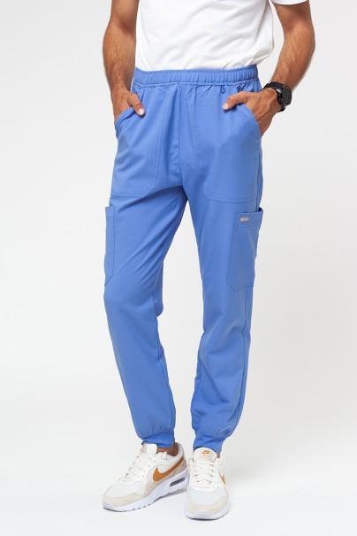 Men's Maevn Momentum jogger scrubs set ceil blue-7