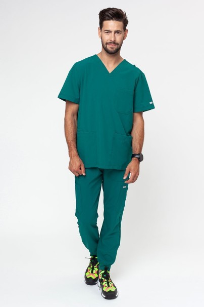 Men's Maevn Momentum V-neck scrub top green-4