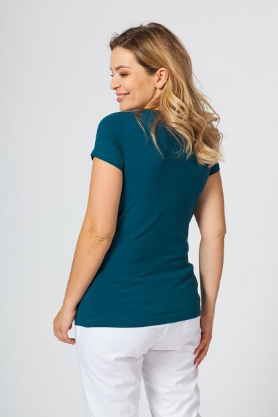 Women’s Malfini t-shirt with short sleeve petrol blue-2