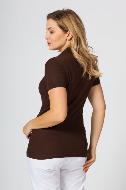 Women’s Malfini Pique polo shirt coffe-2