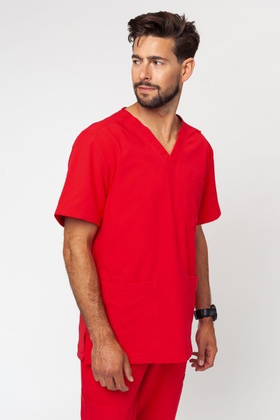 Men's Maevn Momentum jogger scrubs set red-3