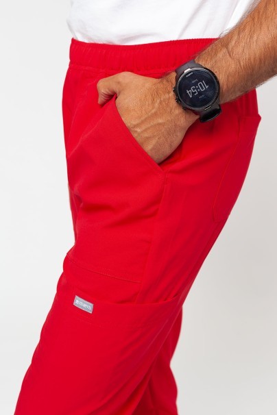 Men's Maevn Momentum Fly Cargo jogger scrub trousers red-3