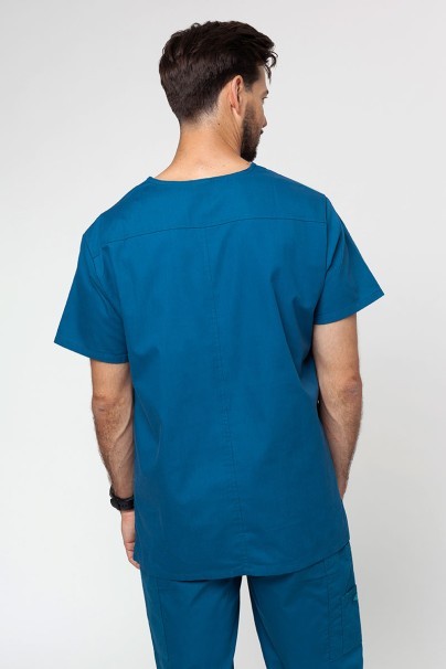 Men's Dickies EDS Signature Men V-neck scrub top caribbean blue-1