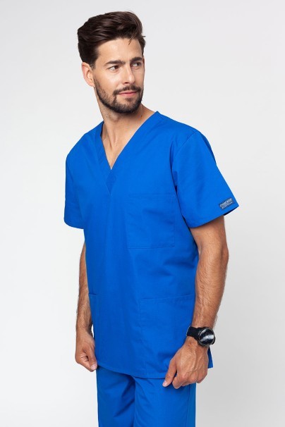 Men's Cherokee Originals scrubs set (4876 top, 4100 trousers) royal blue-2