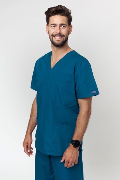 Men's Cherokee Originals scrubs set (4876 top, 4100 trousers) caribbean blue-2