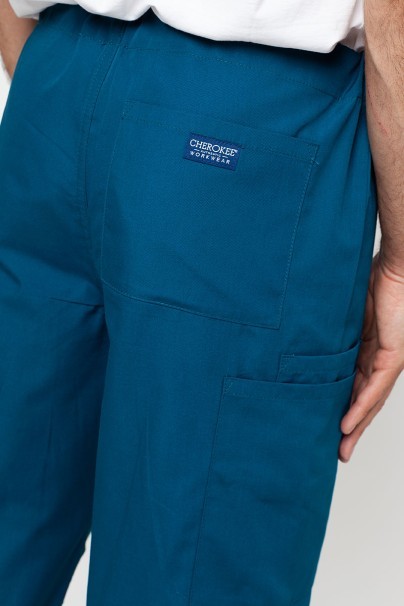 Men’s Cherokee Originals Cargo scrub trousers caribbean blue-4