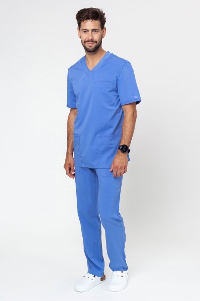 Men's Dickies Balance V-neck scrub top ceil blue-6