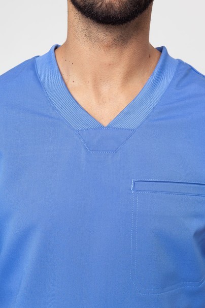 Men's Dickies Balance V-neck scrub top ceil blue-2