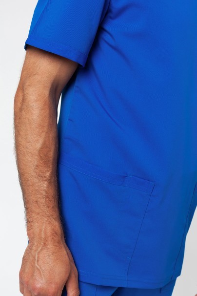 Men's Dickies Balance V-neck scrub top royal blue-5