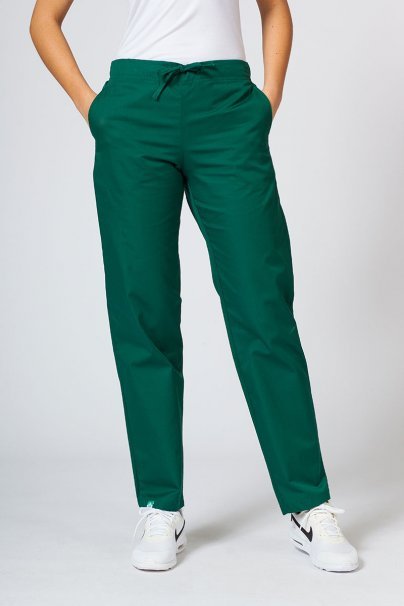 Women’s Sunrise Uniforms Basic Classic scrubs set (Light top, Regular trousers) bottle green-6