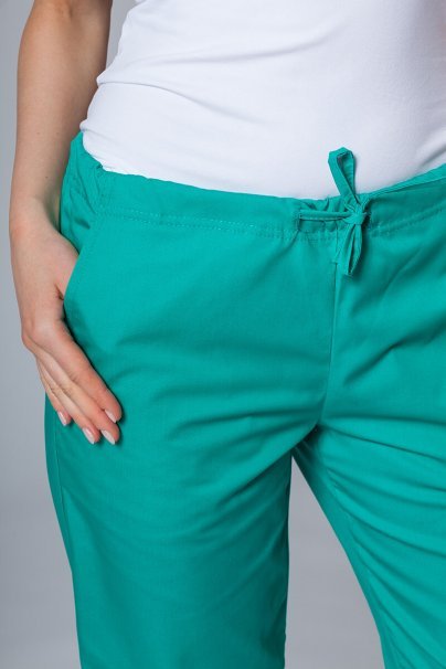 Women’s Sunrise Uniforms Basic Classic scrubs set (Light top, Regular trousers) hunter green-8