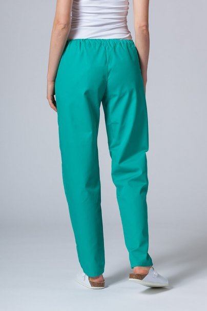 Women’s Sunrise Uniforms Basic Classic scrubs set (Light top, Regular trousers) hunter green-7