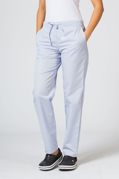 Women’s Sunrise Uniforms Basic Classic scrubs set (Light top, Regular trousers) quiet gray-6