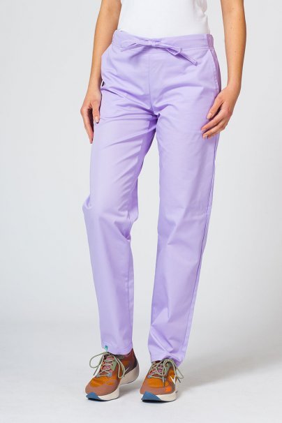 Women’s Sunrise Uniforms Basic Classic scrubs set (Light top, Regular trousers) lavender-8